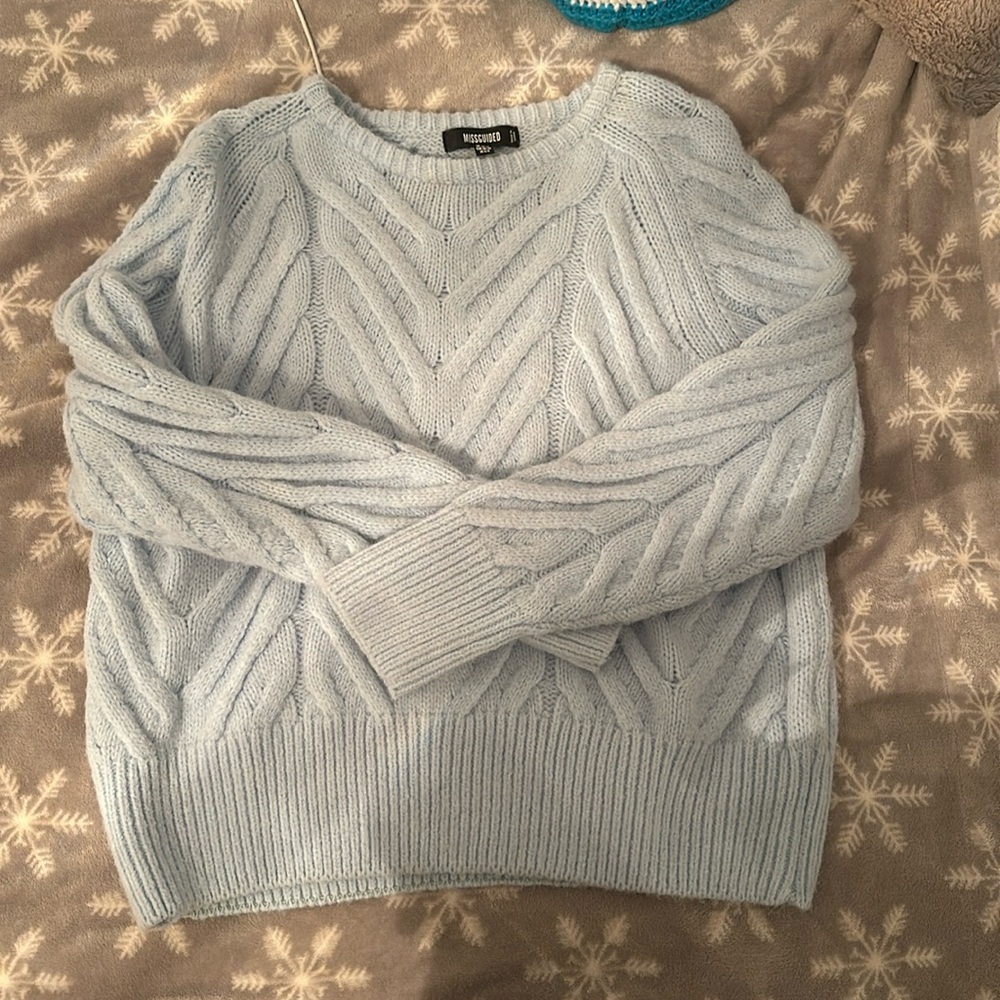 Blue sweater
